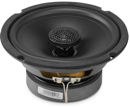 Vonyx WSC16 Altavoz Coaxial 2 Vías 6.5 - 250W Máx, 125W RMS, Woofer + Tweeter Integrado, 8 Ohmios, Ø165 mm, Ideal para Coche o Altavoces DIY, Sonido Equilibrado y Potente