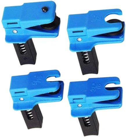 4pcs tope de línea de freno 1/2 pulgadas 3/8 pulgadas 5/16 Anti-lok freno de de de reemplazo de plástico de plástico de goma y manguera de manguera de fluido de metal para accesorios pa