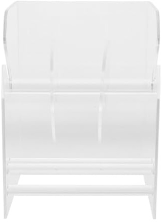 PRETYZOOM Distributeur D'étiquettes Distribution Fluide 3 Compartiments en Acrylique Ajustable et Recharge Rapide pour Étiquettes Variées pour Bureau et Expéditions
