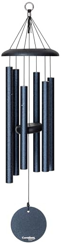 Corinthian Bells by Wind River - 27 inch Midnight Blue Wind Chime for Patio, Backyard, Garden, and Outdoor Decor (Aluminum Chime) Made in The USA