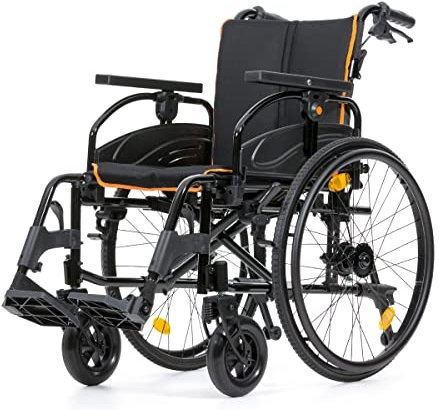 Rollstuhl Tiger Reiserollstuhl Zusammenklappbar Viele Verstellmöglichkeiten Größe 45 cm