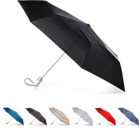 totes Sunguard Automatic Open Close Umbrella With water repellancy & Sun Protection,Black