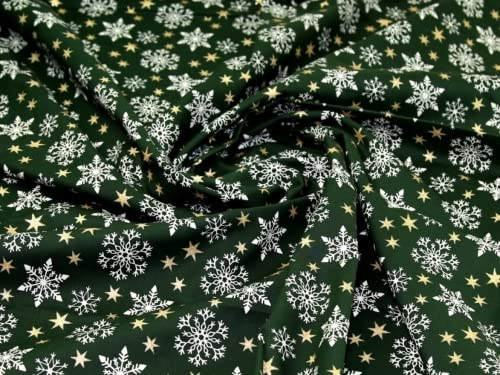 Tissu à paillettes 100 % coton vert bouteille – les tissus au mètre