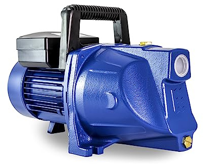 Tallas GARDEN 1500 B Gartenpumpe - 6.300 L/Std. - 1500W - Förderhöhe 48 m - Sehr robust - Inkl. Handgriff und montiertem Stecker - Bewässerungspumpe