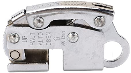 Absturzsicherungs Sicherungsgerät, 68x140mm/2,7x5,5 Zoll Legiertem Stahl Klettern Stopper Selbstsicherndes Seilgreifgerät für 10-12mm Kabel, Sicherheitsgurt Seilgreifgerät Für Klettern Freien Wandern