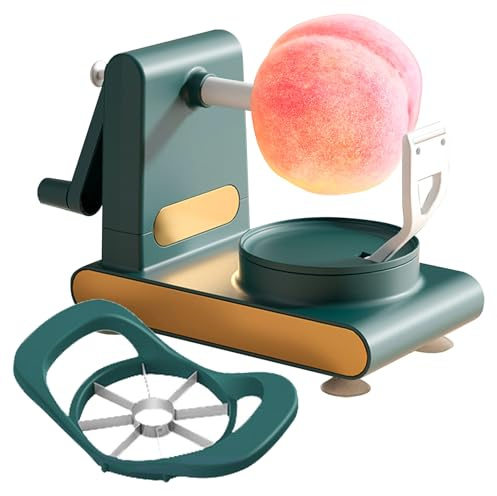Xistuoz pelador de Patatas y peladores de Verduras para Cocina | Pelador de Kiwis | Gadget de Cocina Giratorio Manual, rebanador y pelador de Frutas, manivela para Frutas, Patatas Verduras