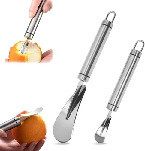 IFFANY Apripomelo in Acciaio Inossidabile, 2024 Nuovo pelafrutta in Acciaio Inossidabile, Gadget da Cucina Creativo per sbucciare l'arancia per mandarini, Lime e pompelmi
