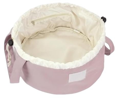 Bolsa de maquillaje con cordón, organizador de cosméticos con cordón, bolsa de aseo de viaje para cosméticos, teléfono celular, llaves, pañuelos, rosa oscuro, Refer to description, Unisex