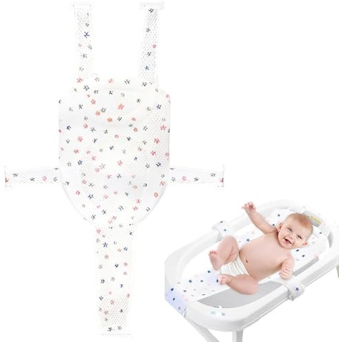 XOXVURI Cojín De Baño Para Bebé Ajustable Red De Soporte Para Bañera Red De Baño Para Bebés Cojín De Baño Recién Nacido Red Antideslizante Para Recién Nacidos Para 0-36 Meses