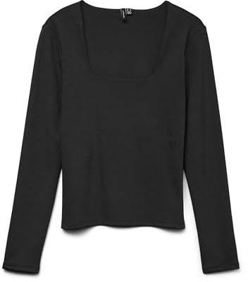 VERO MODA Vmmillion LS Square Neck Top Jrs Noos para Mujer