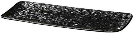 Nordisk stil hem kaktallrik - stenmönster/svart - 30 cm sushitallrik