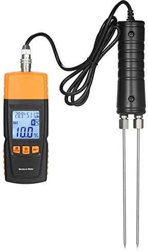 TOPINCN Humidimètre 3 en 1 pour Bois de Chauffage, Analyseur de Teneur en Eau de Haute Précision pour le Travail du Bois