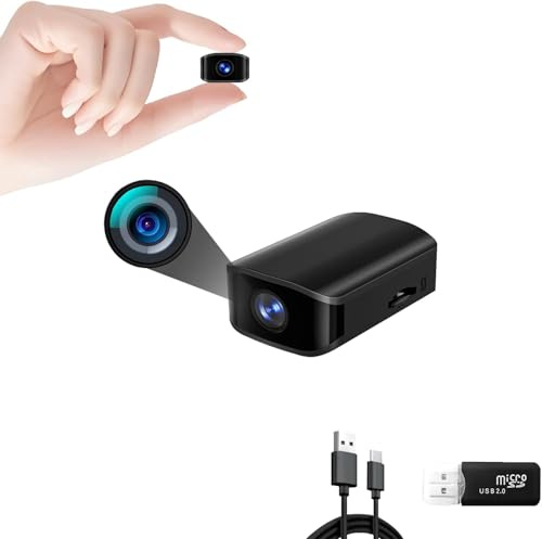 LINYUMIAO Mini Cámara Espía Camara - 1080P Oculta Cámara - Micro Cámara vigilancia - detección Movimiento, Sensor de Gravedad, visión Nocturna, Grabación cíclica, sin función WiFi
