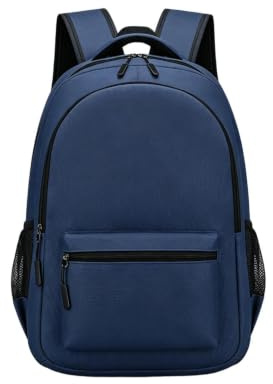 Damryggsäck för vuxna unisex fritidsväska, hög densitet, slät, blå, Siehe Beschreibung, Se beskrivning