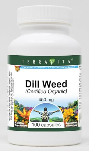 Dill Weed (Certified Organic) - 450 mg (100 Capsules, ZIN: 517643)