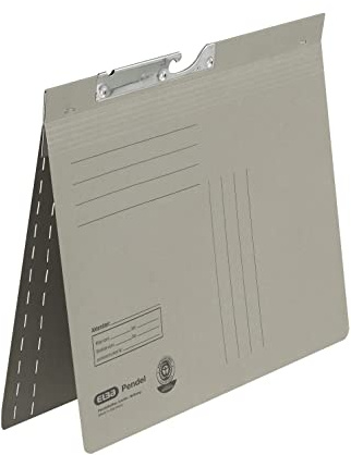 ELBA Pendelhefter, Manilakarton, grau, 50er Pack