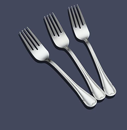 PLUS HOME Cubertería de acero inoxidable (Minimal)(Elegance)(Versalles)(Seurat) más de 50 modelos Excelente acabado (TENEDORES PESCADO 19X2.65CM, Colección Versalles)