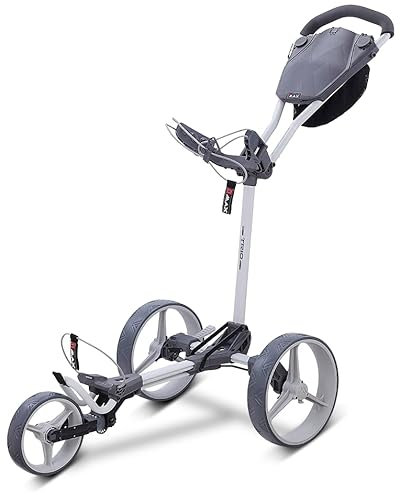 Big Max Blade Trio 3-Rad Golftrolley Ultra flach 2023 (grau)