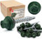 Lun Fix Viti per lamiera trapezoidale, 4,8 x 35 mm, 250 pezzi, verde ossido di cromo RAL 6020, viti con disco di tenuta, viti autofilettanti con guarnizione, viti per lamiera con punta di foratura