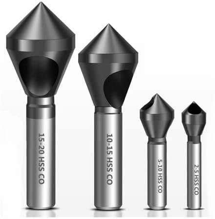 Fresas de chaflán M35 avellanador de chaflán de desbarbado de cobalto 90 grados HRC89 TiAlN HSS-CO biselado de orificio oblicuo(2-5mm)