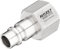 HAZET Luftanschluss-Nippel 9000-015, 16,41 mm (3/8) Innengewinde, für Druckluftkupplungen, Kupplungsstecker Typ 2 Orion, Standard DE, AT, SI, HU, CN, IN, PT, RU, PL, RO, TR