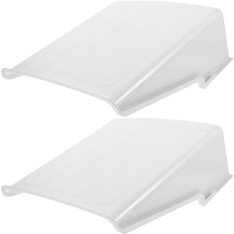 Mikikit 2Pcs Rainproof Camera Guard: Outdoor Camera Protector Cover - Plastic Sunshade and Rain Shield for Cctv Weather Protection