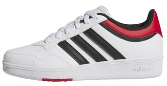 adidas Unisex – Barn HOOPS 4.0 SHOES, ftwr white/core black/better scarlet, 34 EU