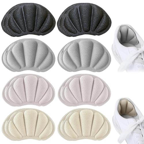 Cuscini per Tallone,8 Paia,16 Pezzi,Protezione traspirante per tallone,Proteggi Tallone Scarpe Uomo Donne,proteggeranno il piede senza farlo scivolare né sfregare