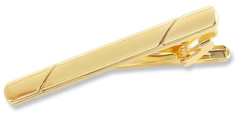 5.9cm Gold Tie Clip for Men, 2.32 Metal Business Tie Bar Clip, Necktie Tie Bar Clasp Pinch Clip, Clamp Pins for Business Office Wear Wedding Party Daily Life and Gift