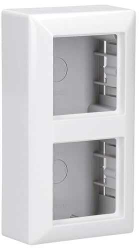 Jung AS582AWW Aufputz-Kappe 2fach (Duroplast) Alpinweiß Serie AS