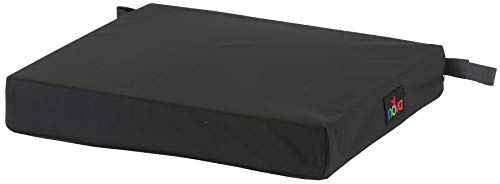 NOVA Medical Products Gel & Memory Foam Seat & Wheelchair Cushion in 8 Sizes (from 16” x 16” to 18” x 24” Extra Wide), Comfortable & Durable Everyday Seat Cushion with Removable Water Resistant Cover, 2” or 3” Thick, Black
