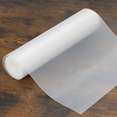 Schubladenmatte 30x610CM Zuschneidbar Transparent wasserdichte Antirutschmatte Schrankmatte Kühlschrankmatten für Kühlschrank und Schublade