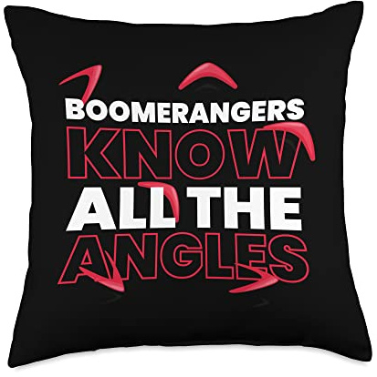 Boomerang Launcher I All The Angles I Boomerang Club Throw Pillow
