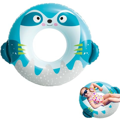 Robbe Schwimmring Aufblasbar Donut Schwimmring, 33x30 (84x76cm) Donut Tube Toy Aufblasbarer Schwimmreifen Groß Floats Wasser für Erwachsene Kinder Sommer Pool Strandparty Outdoor Wasseraktivitäten