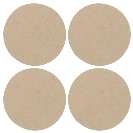 PATIKIL Lot De 4 Plateaux Ronds De 6 pour Tour De Potier Épaisseur 0.4 pour Tournage d'argile Et Céramique