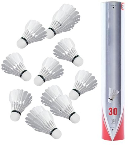 Palline da Badminton da Allenamento, 12 Palline, per Sport Indoor e Outdoor, per Principianti e Allenatori di Famiglia