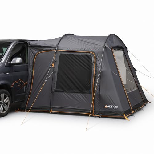 Vango Faros III Poled Low Driveaway Awning - Campervan Awning with Sewn-In Groundsheet, Powerflex Poles, Sentinel Active 75D Fabric