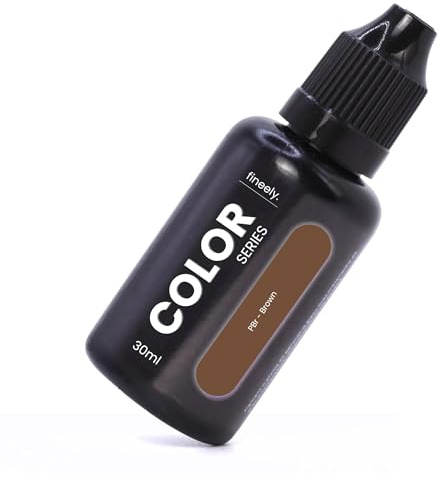 Fineely® Flüssigpigment - Braun - 30ml Tropfflasche | Pigmentkonzentrat für Farbe, Gips, Beton, Epoxidharz, Acrylfarbe | für Kunst, Modellbau, DIY, Basteln, Handwerk & Dekoration