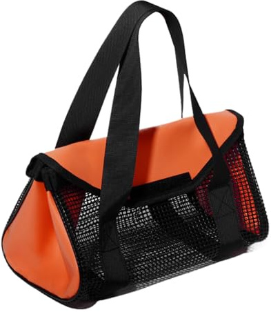 Generico Sacca per Esca,Sacca Rete Per Immagazzinamento Esche Con Manico | Borsa Da A Jig,per Acqua Salata Spiaggia Fiume Lago Stagno Viaggi Stradali e Familiari