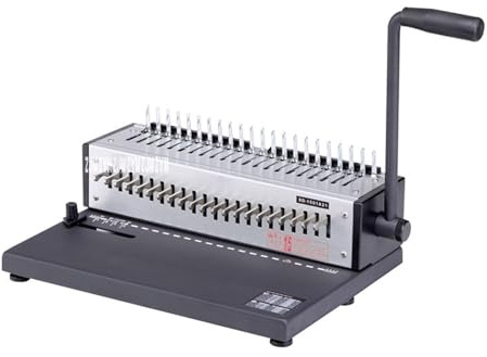 Machine à relier, SD-1501A21 Machine de bureau Machine de reliure Peignes/pinces Manuelle Reliure for reliure de papier A4 Agrafé 21 trous Taille du trou 3 * 8 mm