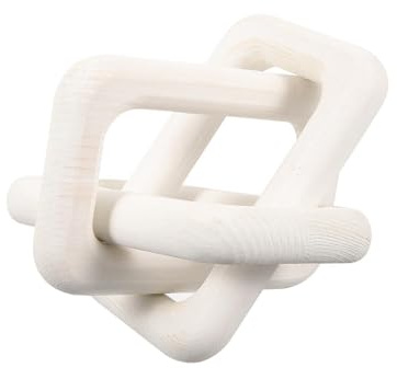 SUPVOX Decorazione a Maglie di Catena in Legno Nodo Rustico, Ornamento Sospeso per Soggiorno e Libreria, Arredo Casa Moderno e Artigianale, Regalo Creativo per Ufficio e Ambienti Rustici