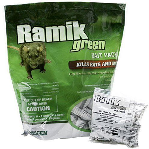 Neogen 698782 Green Ramik Nuggets Place Pack Pouch, 1/2 in Bait