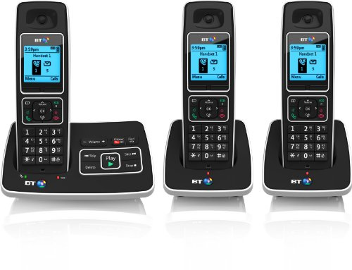 BT 6500 Cordless DECT Phone with Answer Machine and Nuisance Call Blocking (Pack of 3)