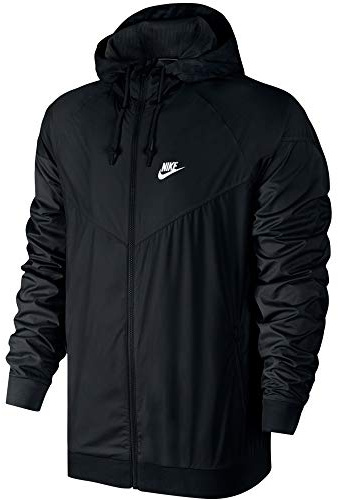 Nike Mens Windrunner Full Zip Hooded Running Jacket Black Large