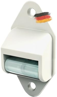 markiso® Rolladengurtführung, [Made in Germany] Gurtleitrolle für Minigurte bis 16mm, Gurtführung mit Stahlrolle (Königsrolle) Nadelgelagert & Bürste gegen Zugluftsperre - TOP Qualität