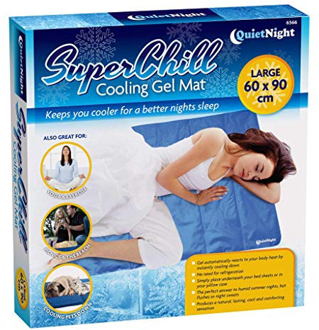 Quietnight Superchill Cooling Gel Mat | Helps Improve Quality of Sleep | Ideal for Flu Fevers Night Sweats | 60 cm x 90 cm