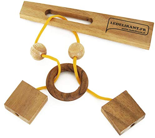 El juego DIAPASON rompecabezas a partir de 6 años, fabricado en madera maciza con las normas CE, Dificultad calificada 1/6, marca francesa Le Delirant. El objetivo es simple: ¡con éxito aislar el