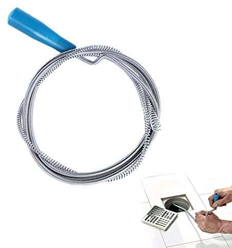 Spirale de Nettoyage de Tuyaux, Spirale de Drainage, avec Pointe de Perçage, Utilisée pour le Nettoyage de Divers Tuyaux de Drainage, 3M/5M