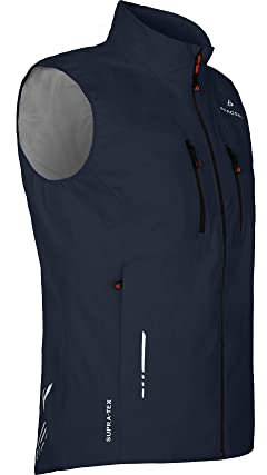 Bergson SKIEN Thermo Weste | Herren Regenweste, recycelt, leicht wattiert, 20000 mm Wassersäule, Navy Blazer [329], 52 - Herren