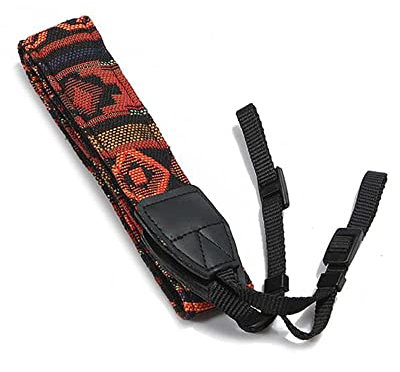 zalati Sangle d'appareil photo universelle en coton style vintage pour la plupart des appareils photo, multicolore, taille unique